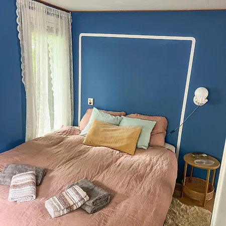 Ferienhaus Boshuisjes Veluwe Lila Met Omheinde Tuin Putten