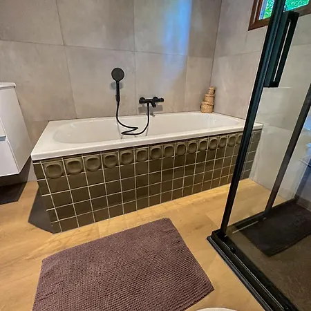 Boshuisjes Veluwe Lila Met Omheinde Tuin Ferienhaus *