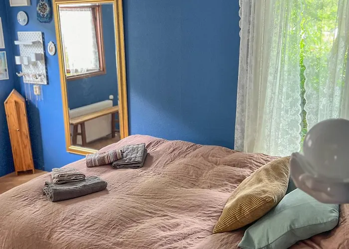 Semesterbostad Boshuisjes Veluwe Lila Met Omheinde Tuin *